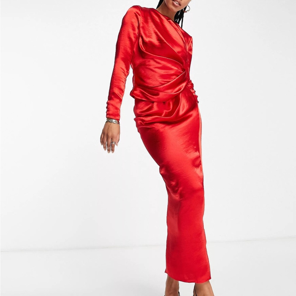 Red ASOS Maxi Dress